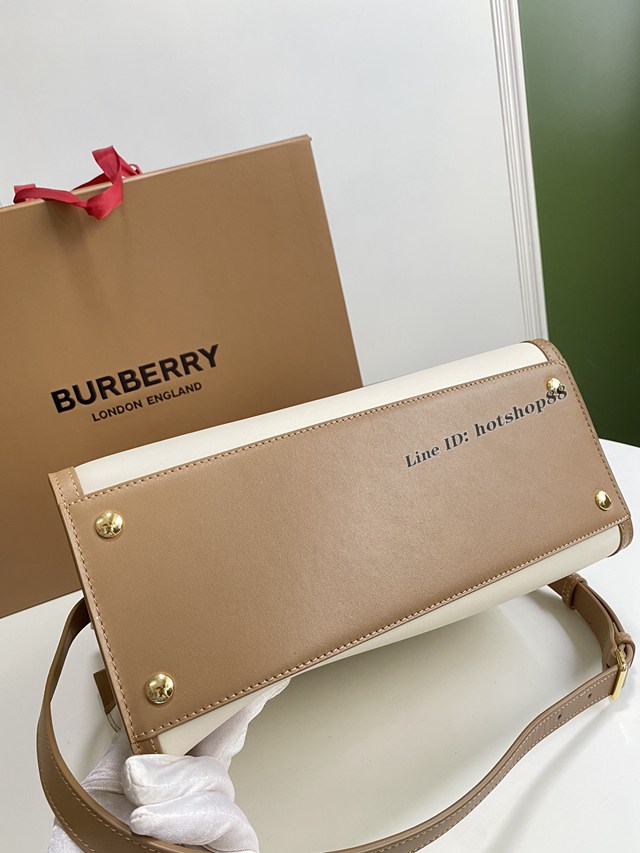 Burberry專櫃新款大號Title泰爾勒手袋 巴寶莉手提托特包購物袋 yxb1003